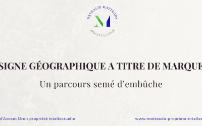 Signe géographique à titre de marque : un parcours semé d’embûches