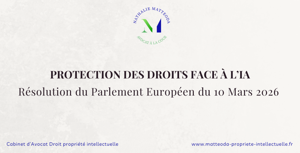 Protection des droits face à l'IA Nathalie Matteoda Avocat PI